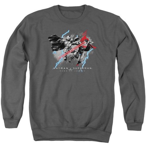 Batman v Superman Lightniing V Heat Vision Crewneck Sweatshirt