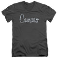 Chevy Classic Camaro Metal V-Neck T-Shirt