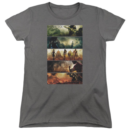 Injustice Panels Womens T-Shirt
