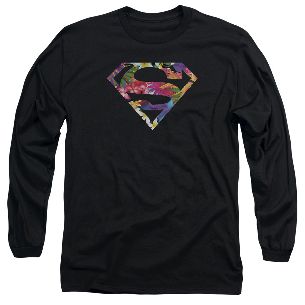 Superman Hawaiian Shield Long Sleeve T-Shirt