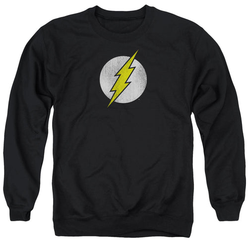 The Flash Flash Logo Distressed Crewneck Sweatshirt