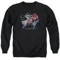 Batman v Superman Lightniing V Heat Vision Crewneck Sweatshirt