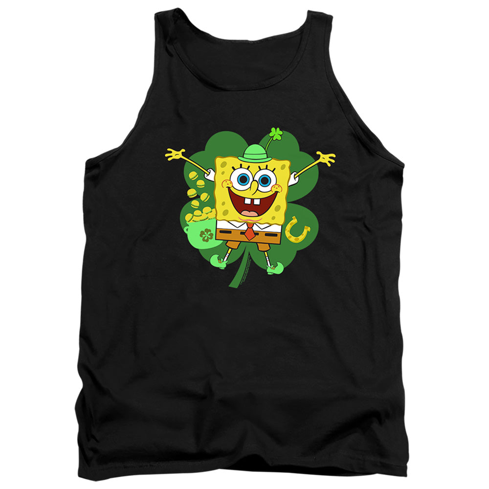 Spongebob Squarepants St. Patrick's Day Spongey Four Leaf Clover Tank Top