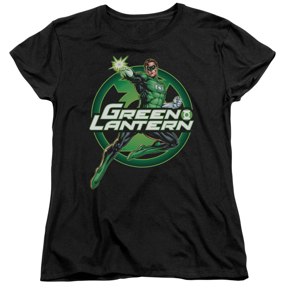 Justice League Lantern Glow Womens T-Shirt