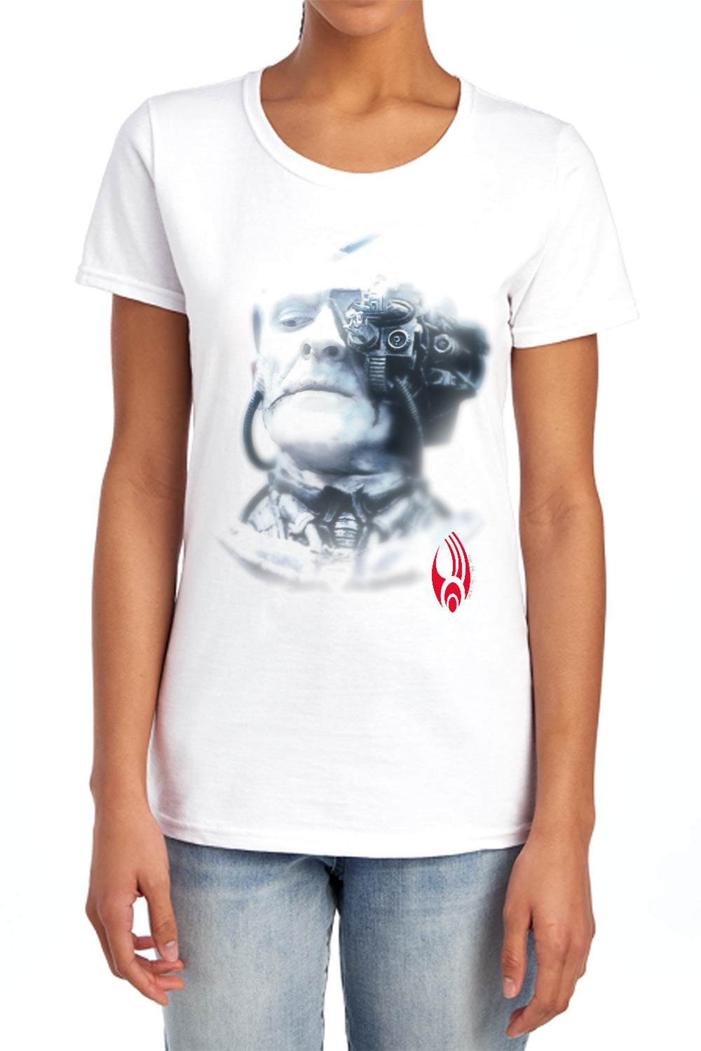 Star Trek Borg Head Womens T-Shirt