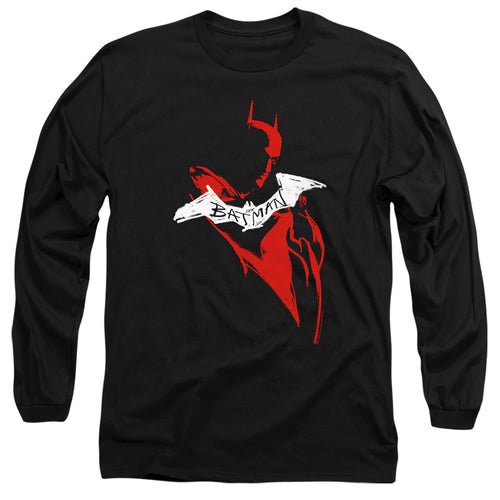 The Batman Hand Drawn Silhouette Long Sleeve T-Shirt