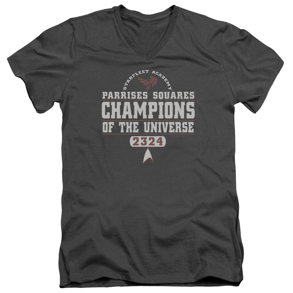 Star Trek Starfleet Academy Parrises Squares Champions V-Neck T-Shirt