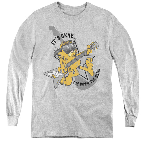 Garfield Im With The Band Youth Long Sleeve T-Shirt