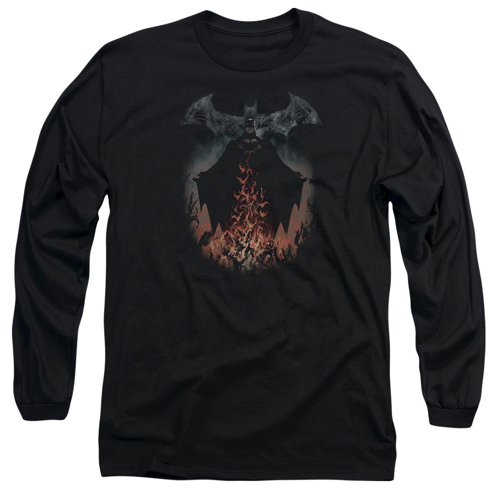 Batman Smoke & Fire Long Sleeve T-Shirt