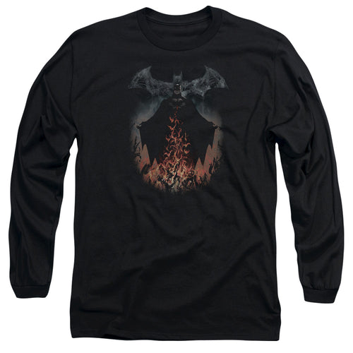 Batman Smoke & Fire Long Sleeve T-Shirt