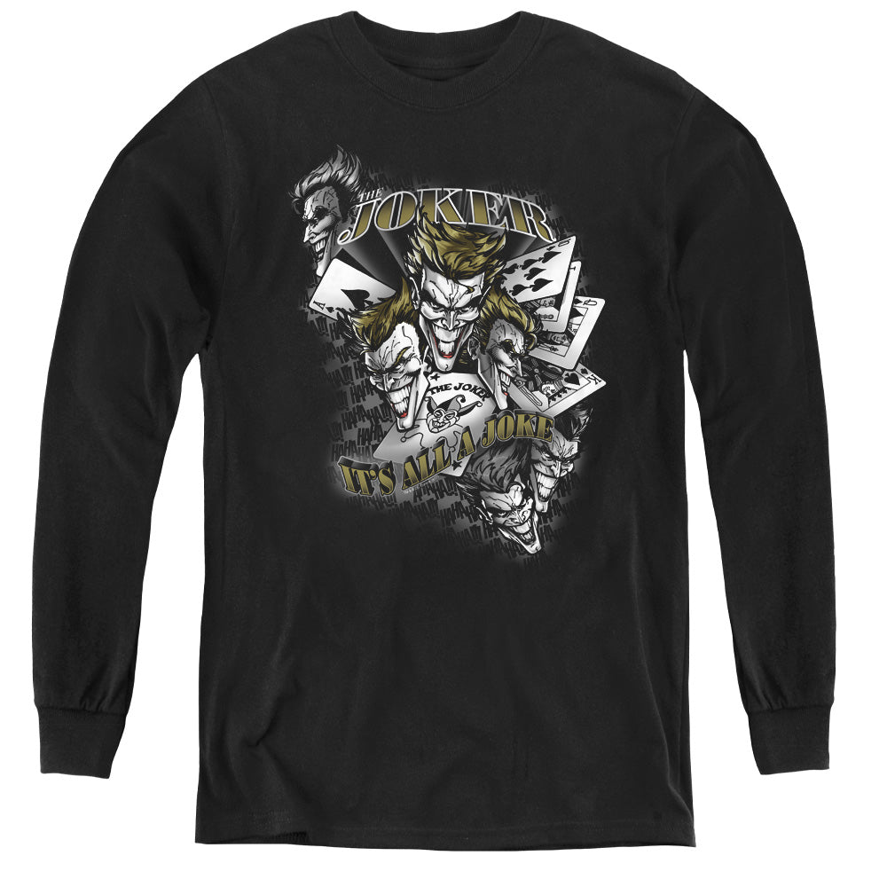 Batman Its All A Joke Youth Long Sleeve T-Shirt