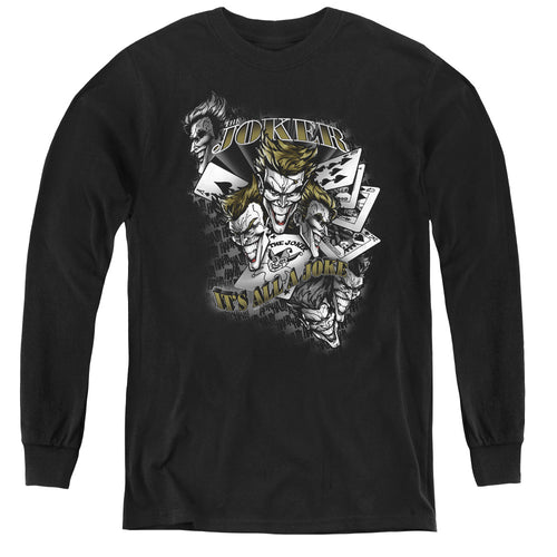 Batman Its All A Joke Youth Long Sleeve T-Shirt