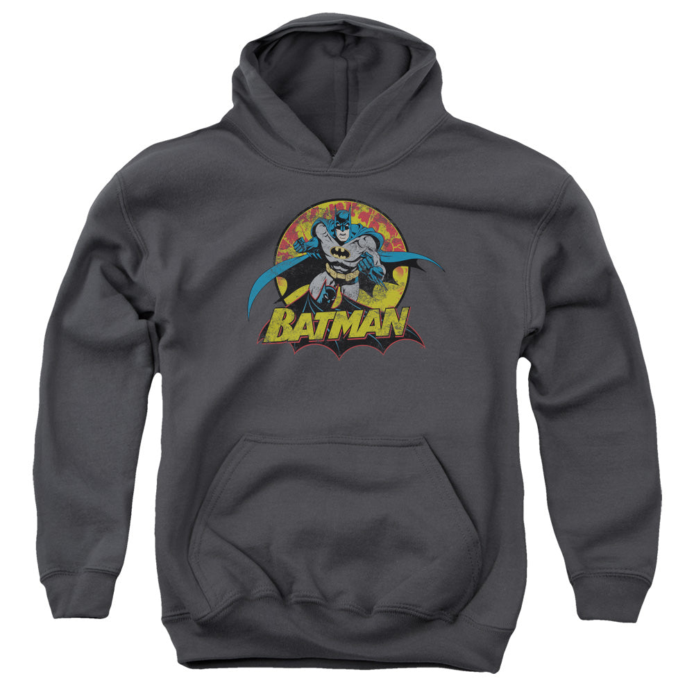 Justice League Batman Rough Distress Youth Hoodie