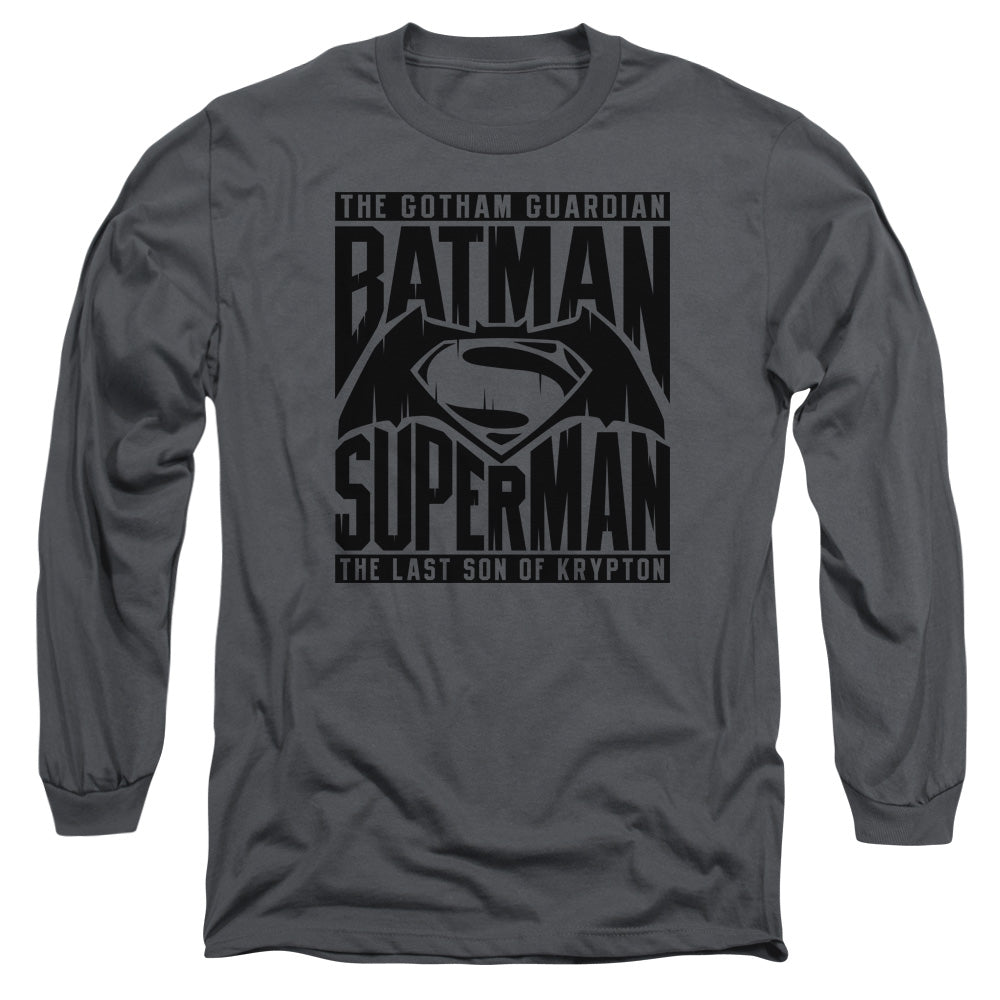 Batman v Superman Title Fight Long Sleeve T-Shirt