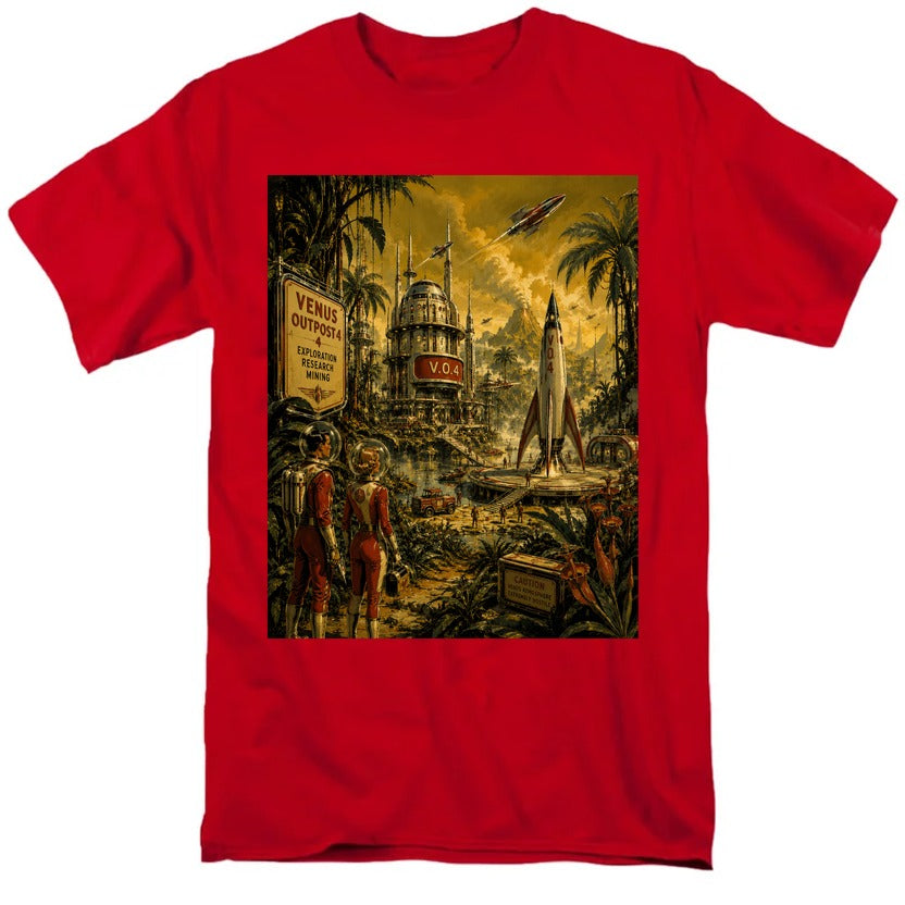 Life on Venus Red t-shirt