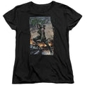 Justice League Fire And Rain Womens T-Shirt