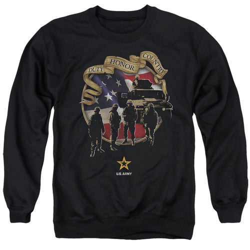 US Army Duty Honor Country Crewneck Sweatshirt