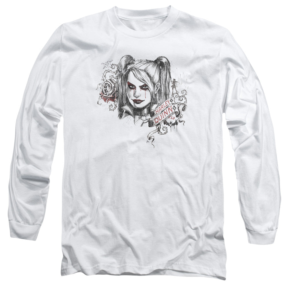 Batman Sketchy Girl Long Sleeve T-Shirt