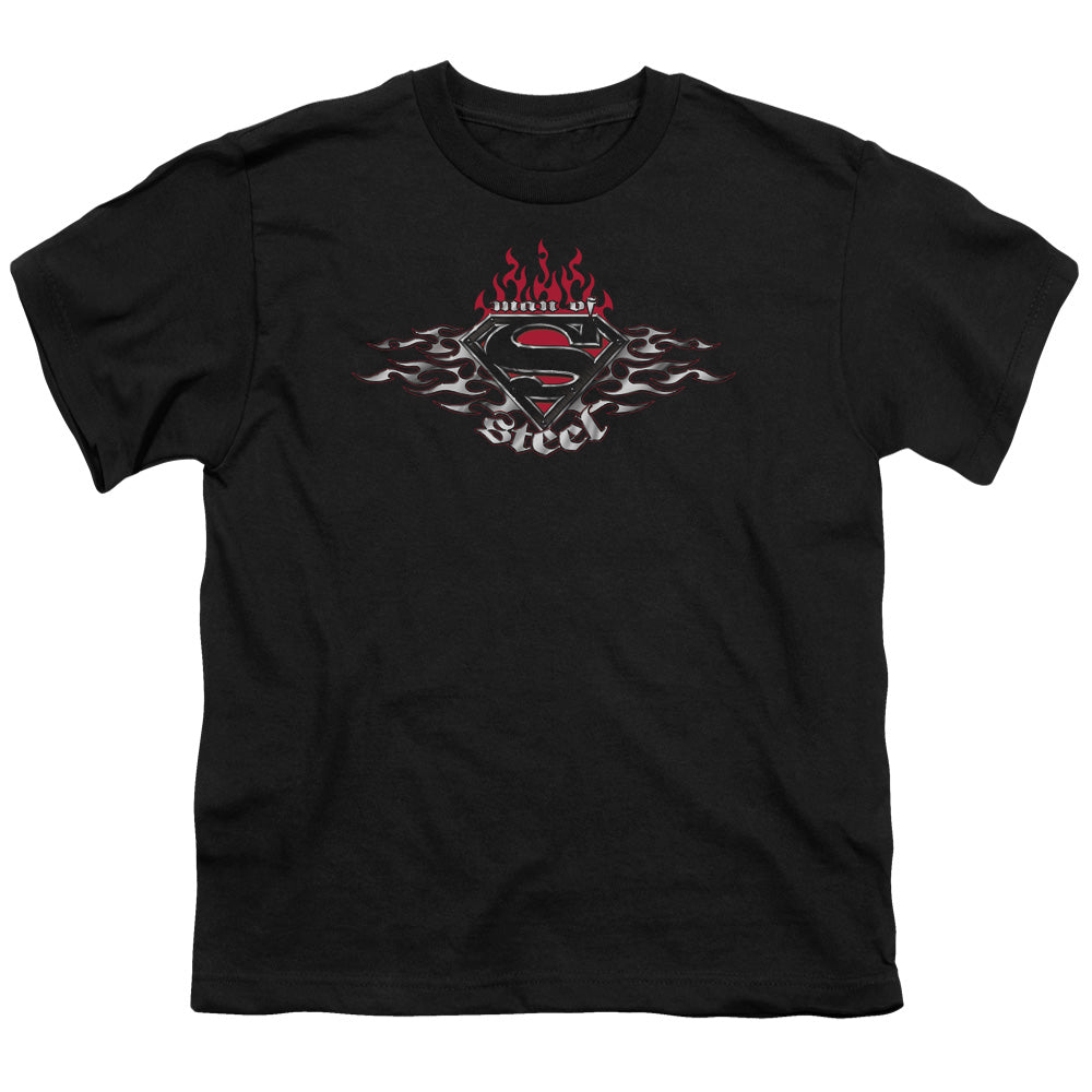 Superman Steel Flames Shield Youth/Toddler T-Shirt
