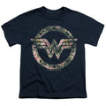 Wonder Woman Floral Logo Youth/Toddler T-Shirt