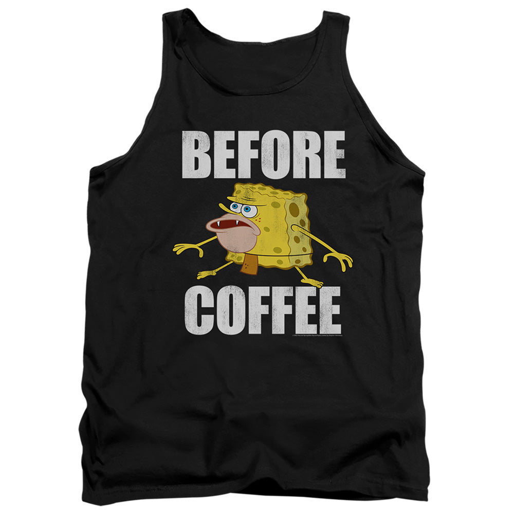 Spongebob Squarepants Before Coffee Meme Tank Top