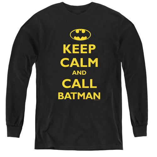Batman Call Batman Youth Long Sleeve T-Shirt