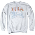 Ren and Stimpy Shut Up and Look Stupid! Crewneck Sweatshirt