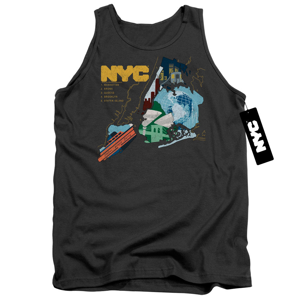 New York City Five Boroughs Tank Top