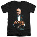 The Godfather Painted Poster V-Neck T-Shirt