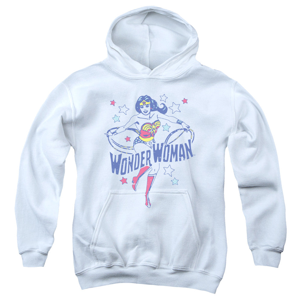 Wonder Woman Wonder Stars White Youth Hoodie