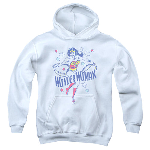 Wonder Woman Wonder Stars White Youth Hoodie