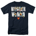 Wonder Woman WW 80th Illustrated Type T-Shirt