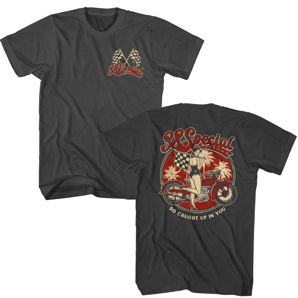 Caught Up in You 38 Special t-shirt in smoke gray