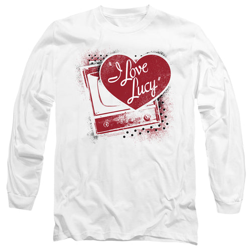 I Love Lucy Spray Paint Heart Long Sleeve T-Shirt