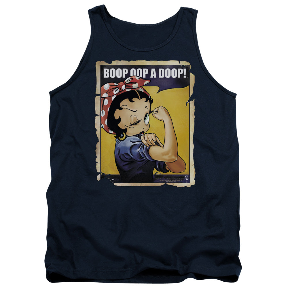 Betty Boop Power Navy Tank Top