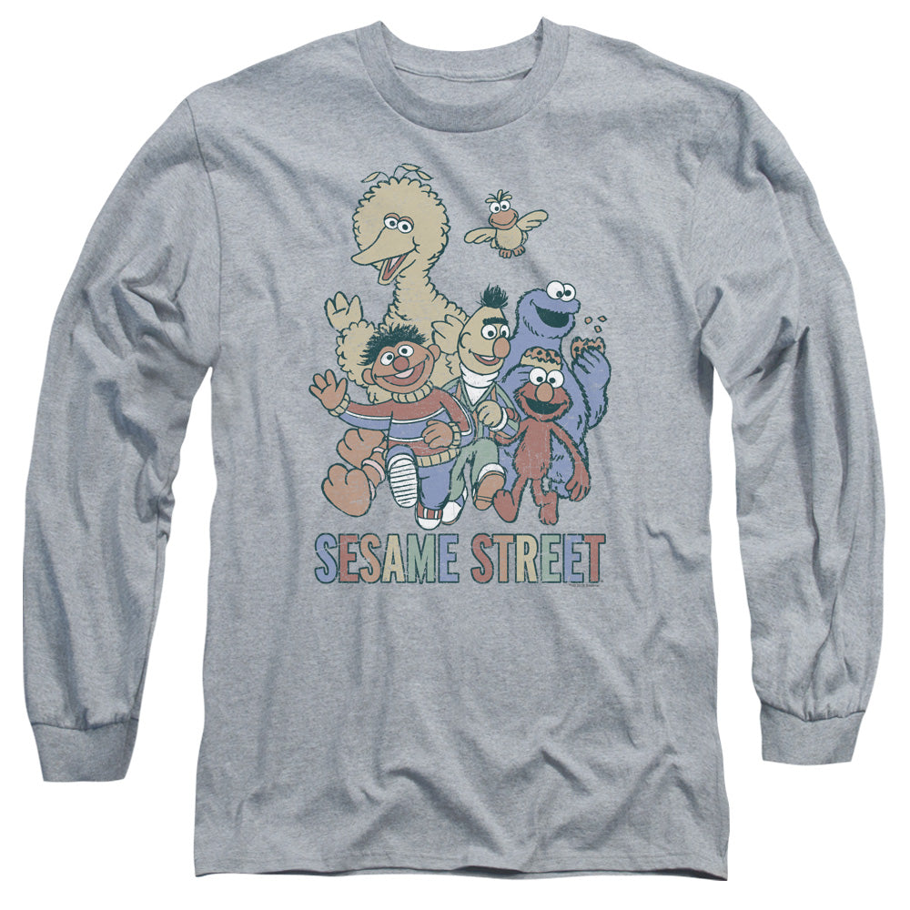 Sesame Street Colorful Group Long Sleeve T-Shirt