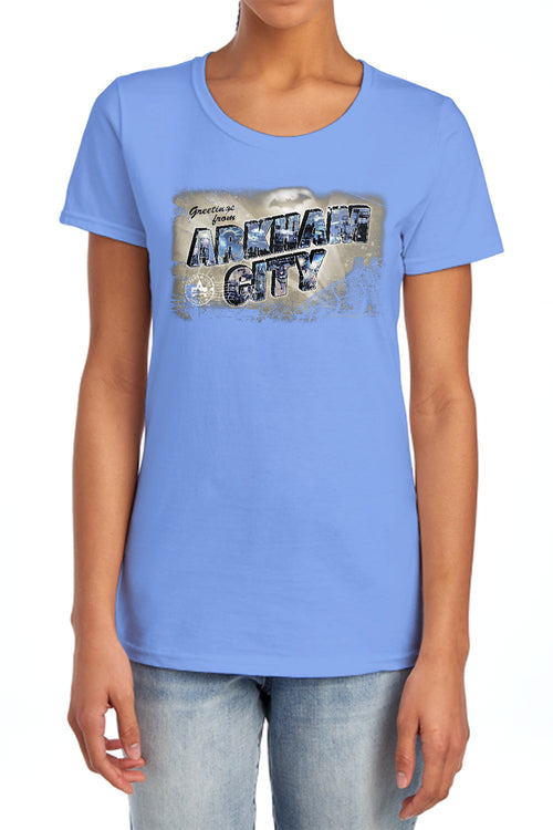 Batman Greetings From Arkham Womens T-Shirt