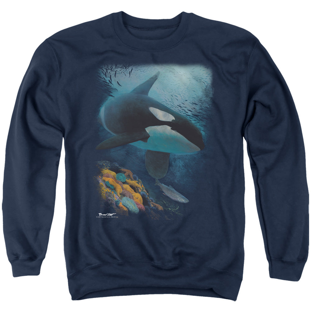Wild Wings Salmon Hunter Orca Crewneck Sweatshirt