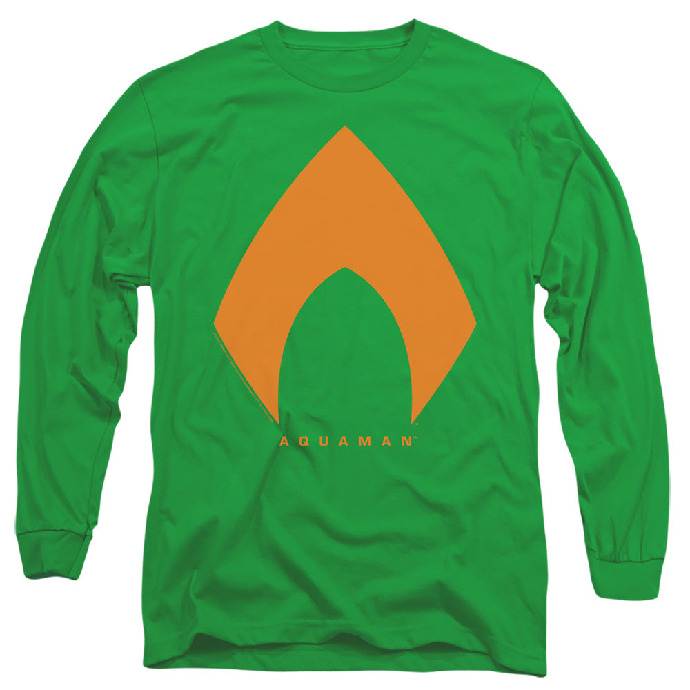 Justice League Aquaman Solid Color Long Sleeve T-Shirt