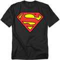 Superman Classic Logo Black T-Shirt