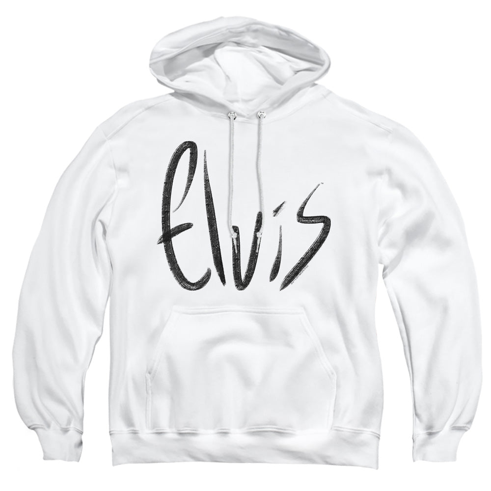 Elvis Presley Sketchy Name Pullover Hoodie