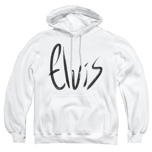 Elvis Presley Sketchy Name Pullover Hoodie