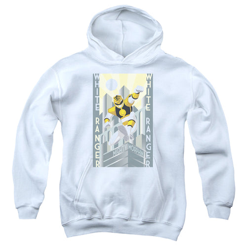 Mighty Morphin Power Rangers White Ranger Deco Youth Hoodie