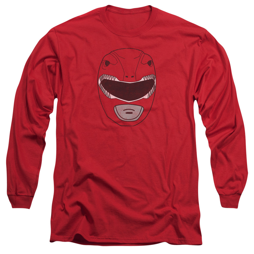 Mighty Morphin Power Rangers Red Ranger Mask Long Sleeve T-Shirt