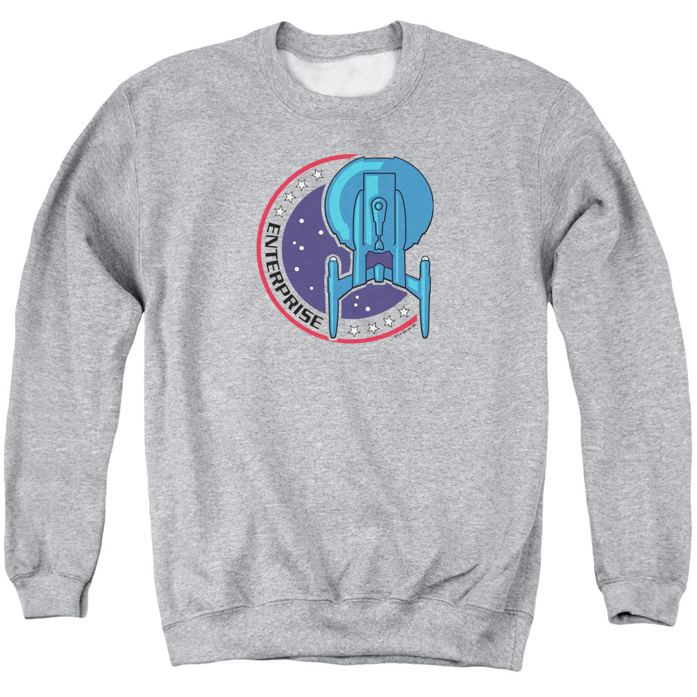Star Trek Enterprise Patch Grey Crewneck Sweatshirt