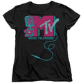 MTV Microphone Logo Womens T-Shirt