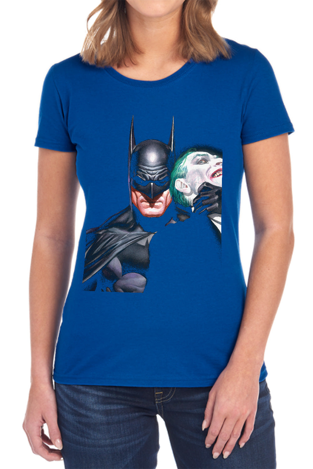 Batman Joker Harley Choke 
 Womens T-Shirt