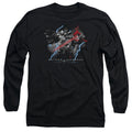 Batman v Superman Lightniing V Heat Vision Long Sleeve T-Shirt
