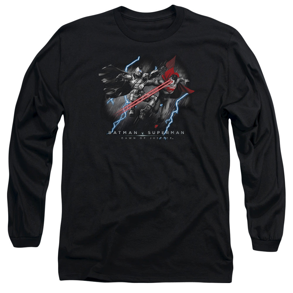 Batman v Superman Lightniing V Heat Vision Long Sleeve T-Shirt