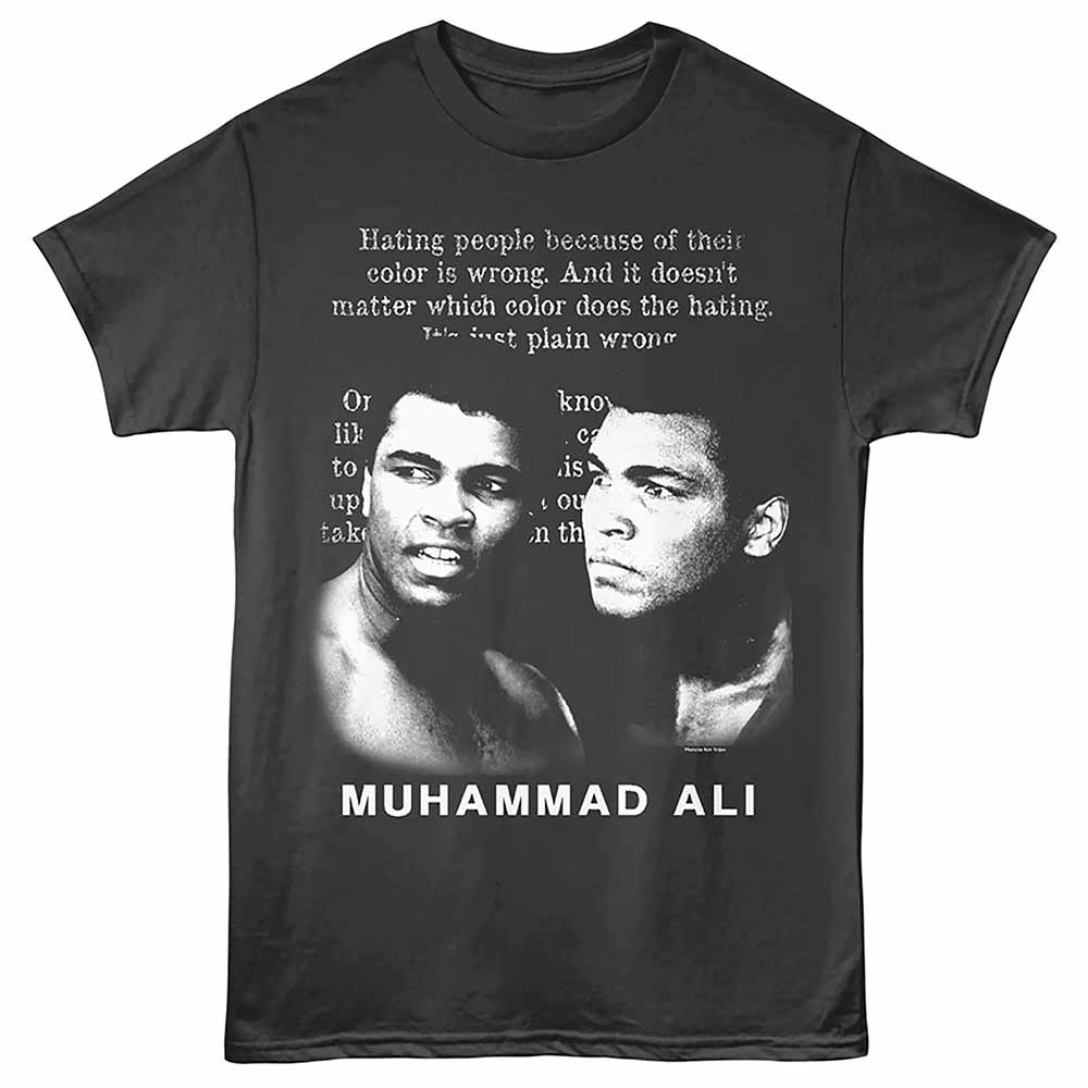 Quotes Muhammad Ali t-shirt in smoke